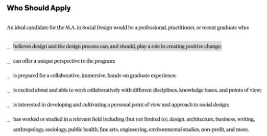 馬里蘭藝術學院Social Design