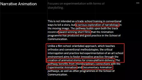RCA英國皇家藝術學院動畫專業(yè)敘事動畫方向