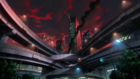 漫畫建筑場景