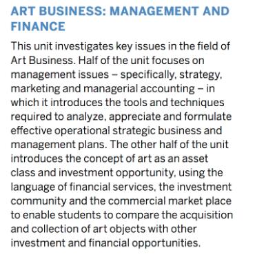 蘇富比敦校區(qū)Art business專業(yè)管理問(wèn)題